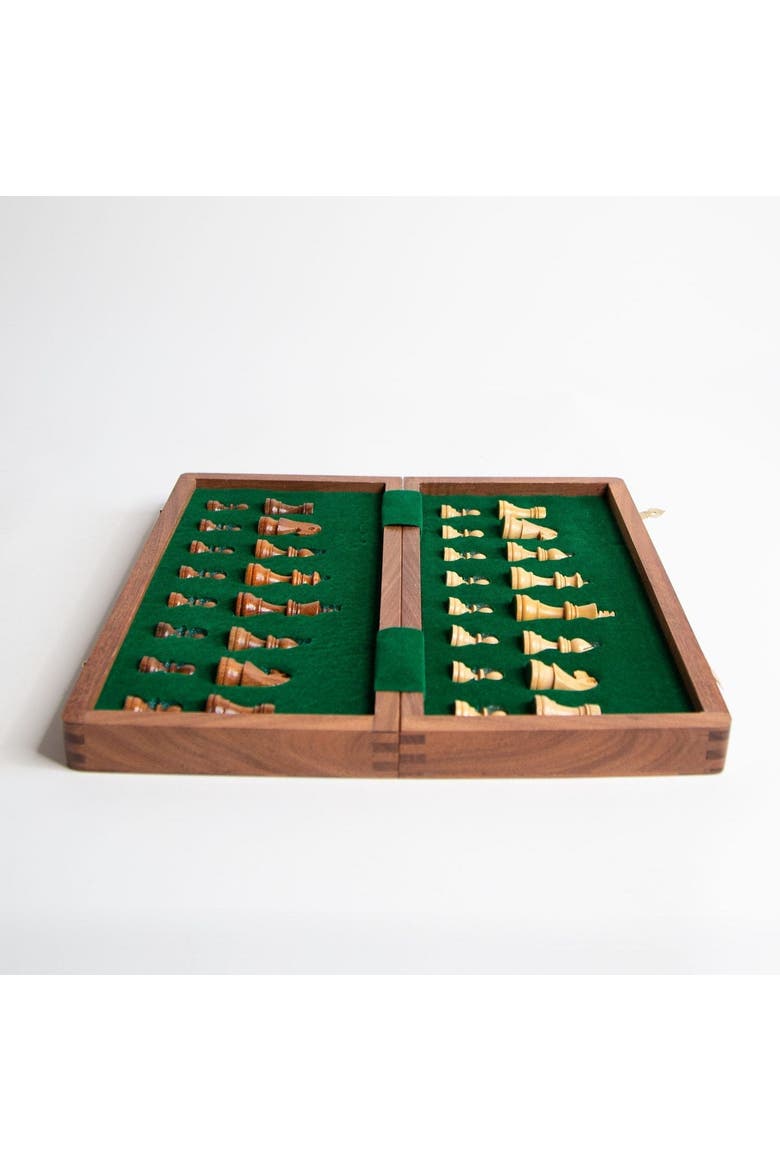 Store Away Chess Set, Alternate, color, Brown