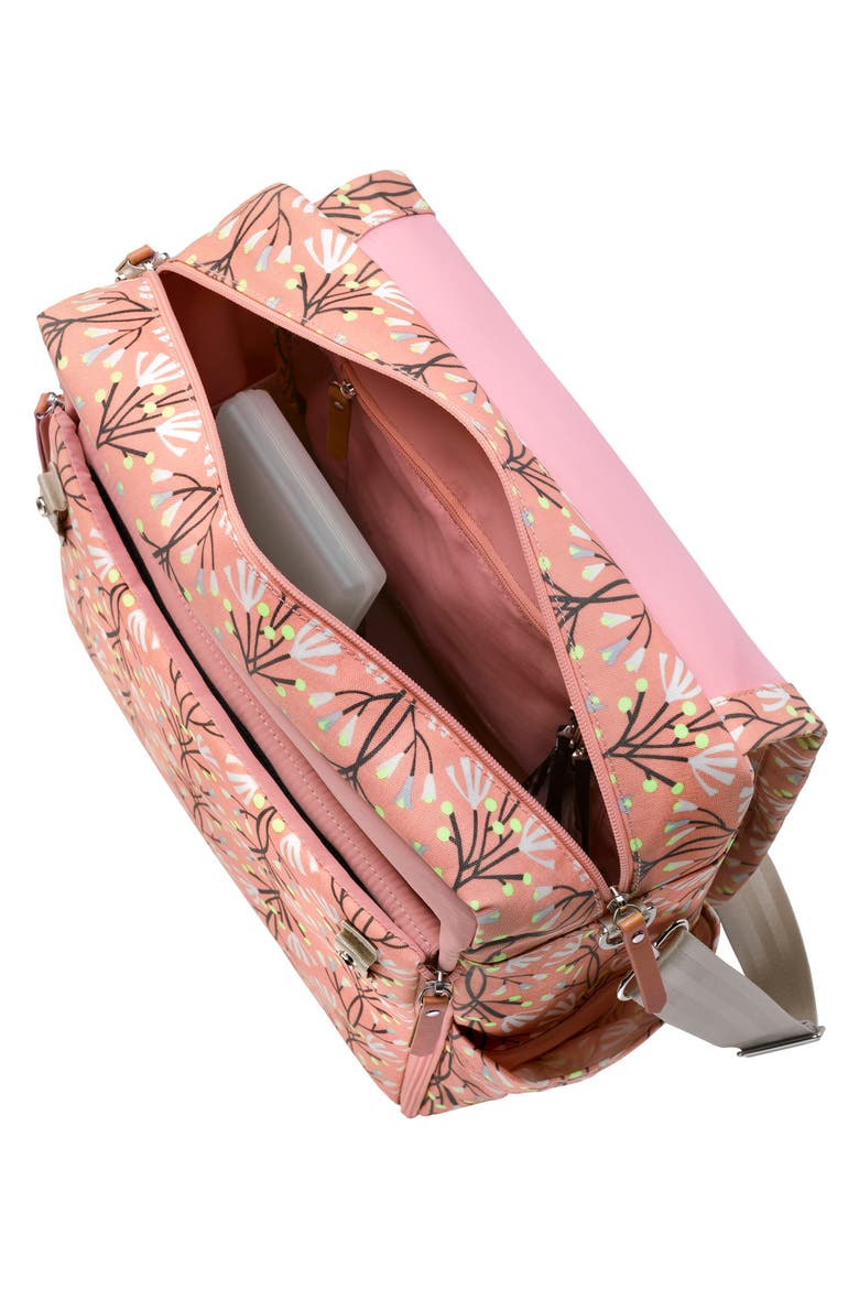 'Boxy Glazed' Diaper Bag, Alternate, color, BLISSFUL BRISBANE