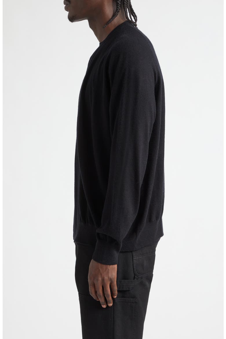 Cashmere Bomber Cardigan, Alternate, color, BLACK