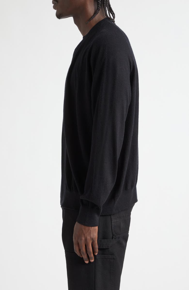 FRENCKENBERGER Cashmere Bomber Cardigan, Alternate, color, Black