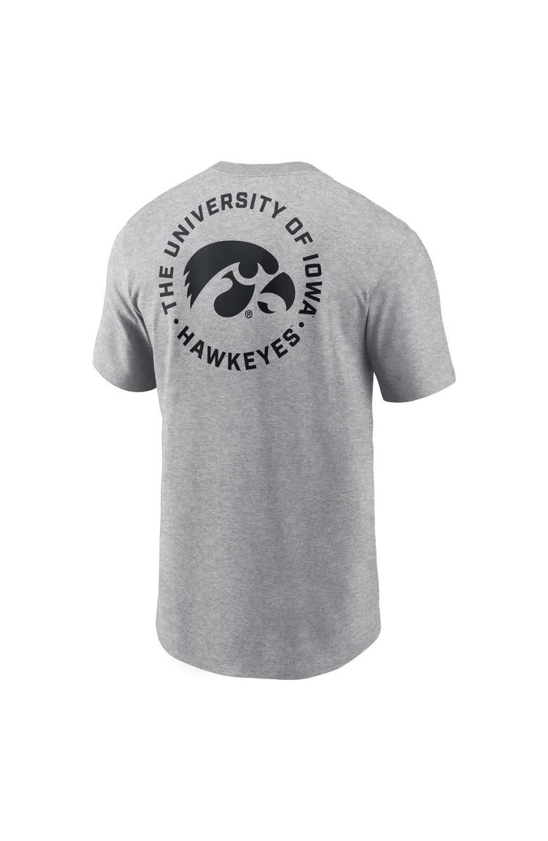 Nike Men's Nike Heather Gray Iowa Hawkeyes Campus 2-Hit T-Shirt, Alternate, color, Heather Gray
