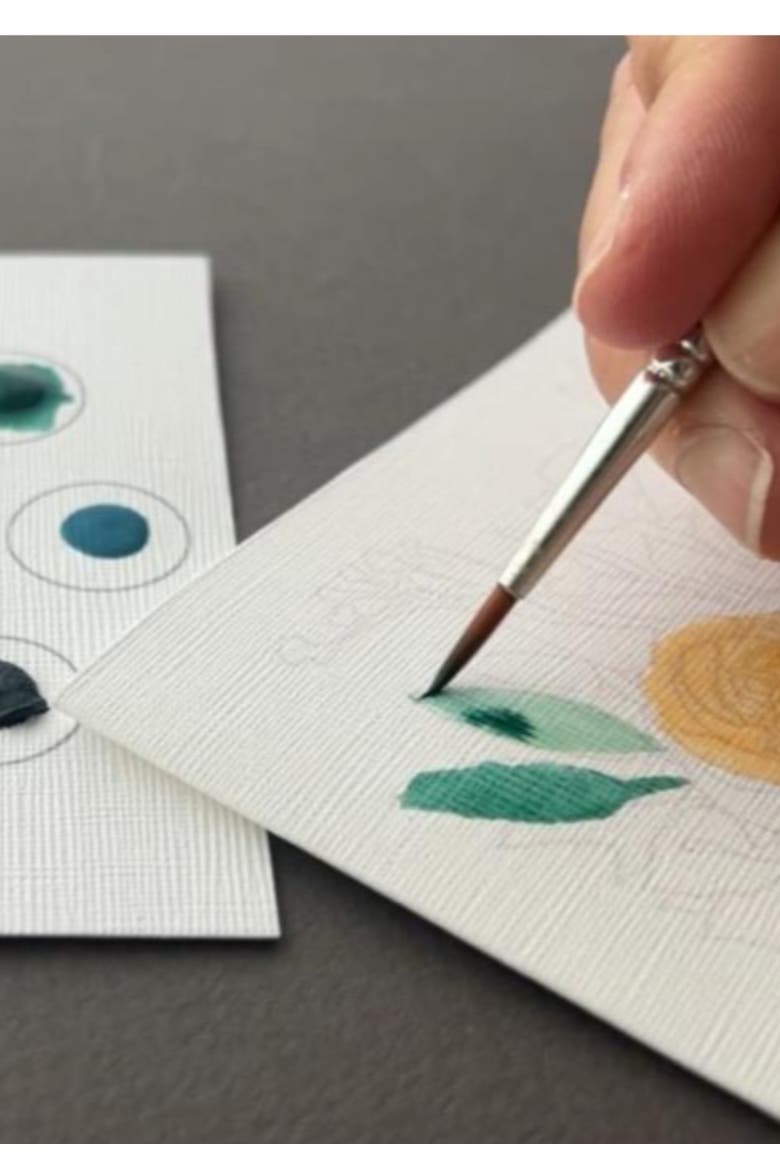 All-in-One Watercolor Art Postcards, Alternate, color, Desert Blossoms