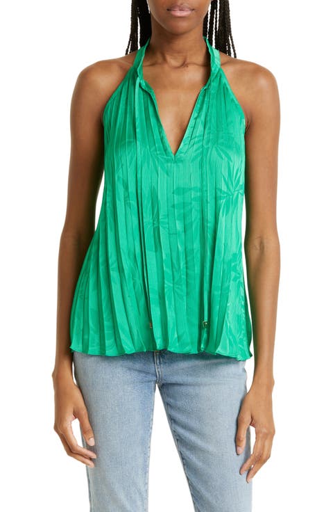 Alex Pleated Sleeveless Blouse