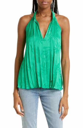 Ramy Brook Alex Pleated Sleeveless Blouse