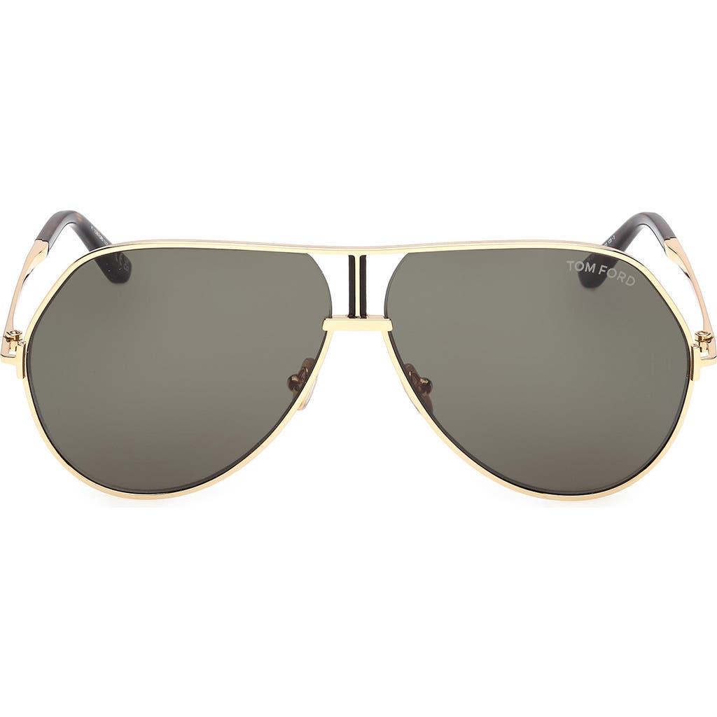 Tom Ford Rickie 63mm Oversize Navigator Sunglasses