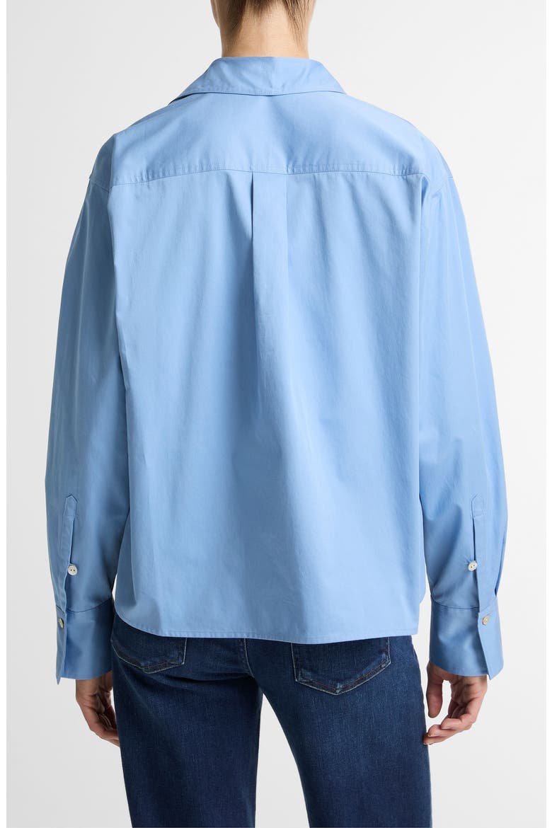 Crop Cotton Shirt, Alternate, color, HYDRA