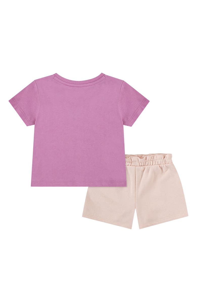 Nike Kids' Jersey T-Shirt & French Terry Shorts Set, Alternate, color, Washed Coral