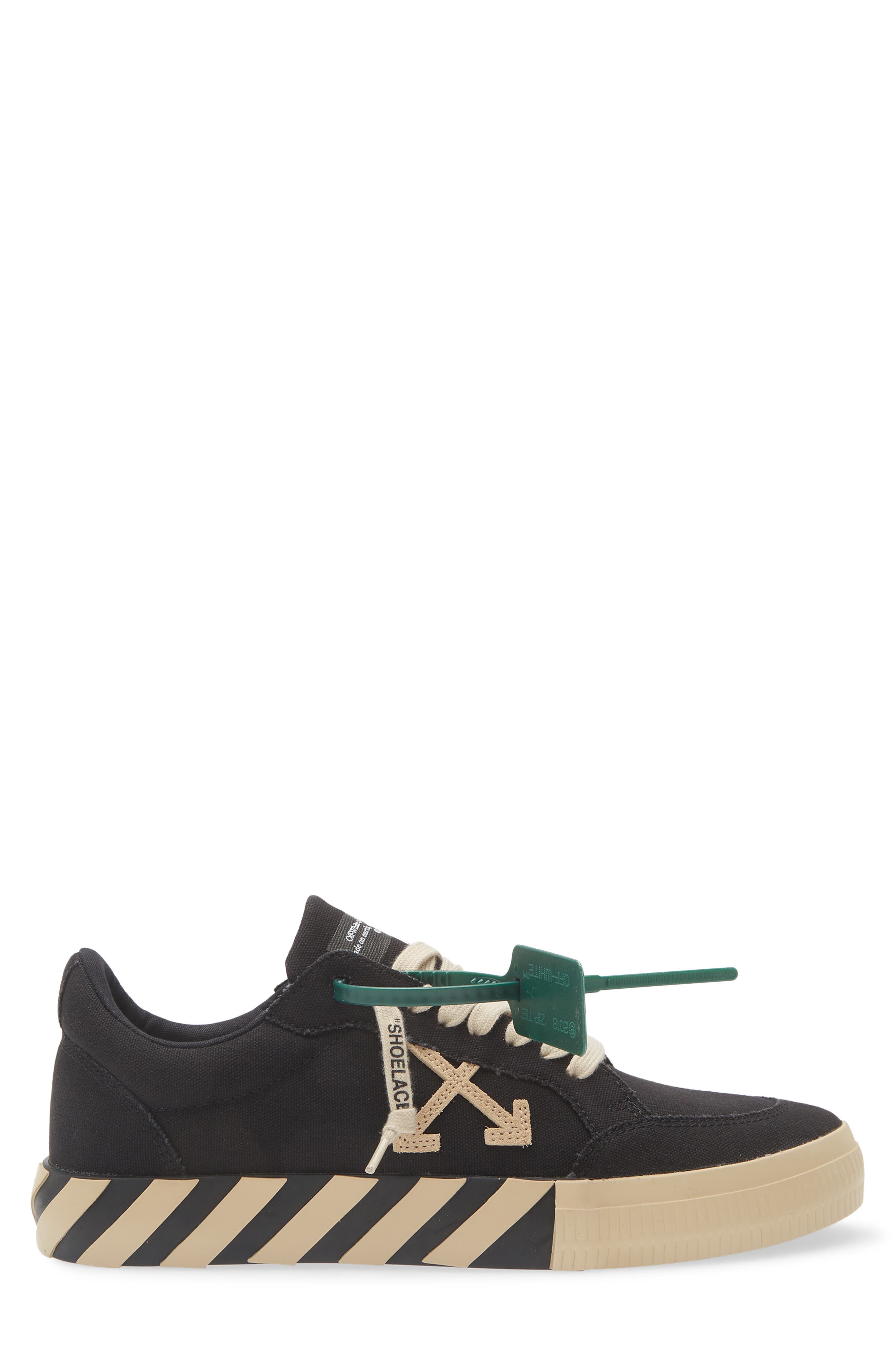 Off-White Vulcanized Low Top Sneaker, Alternate, color, Black Beige