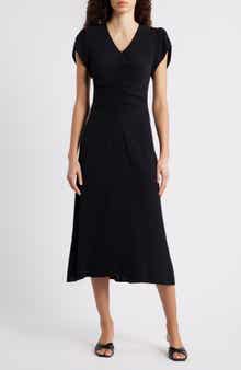 Caslon® Ruched Midi Dress