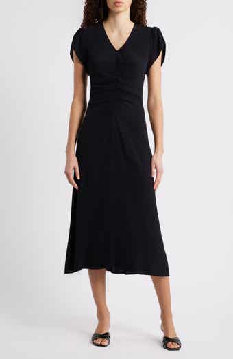 Caslon® Ruched Midi Dress