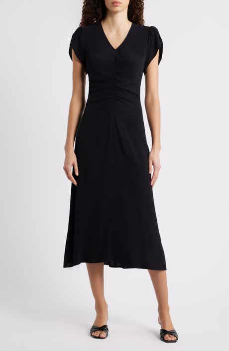 Caslon® Ruched Midi Dress