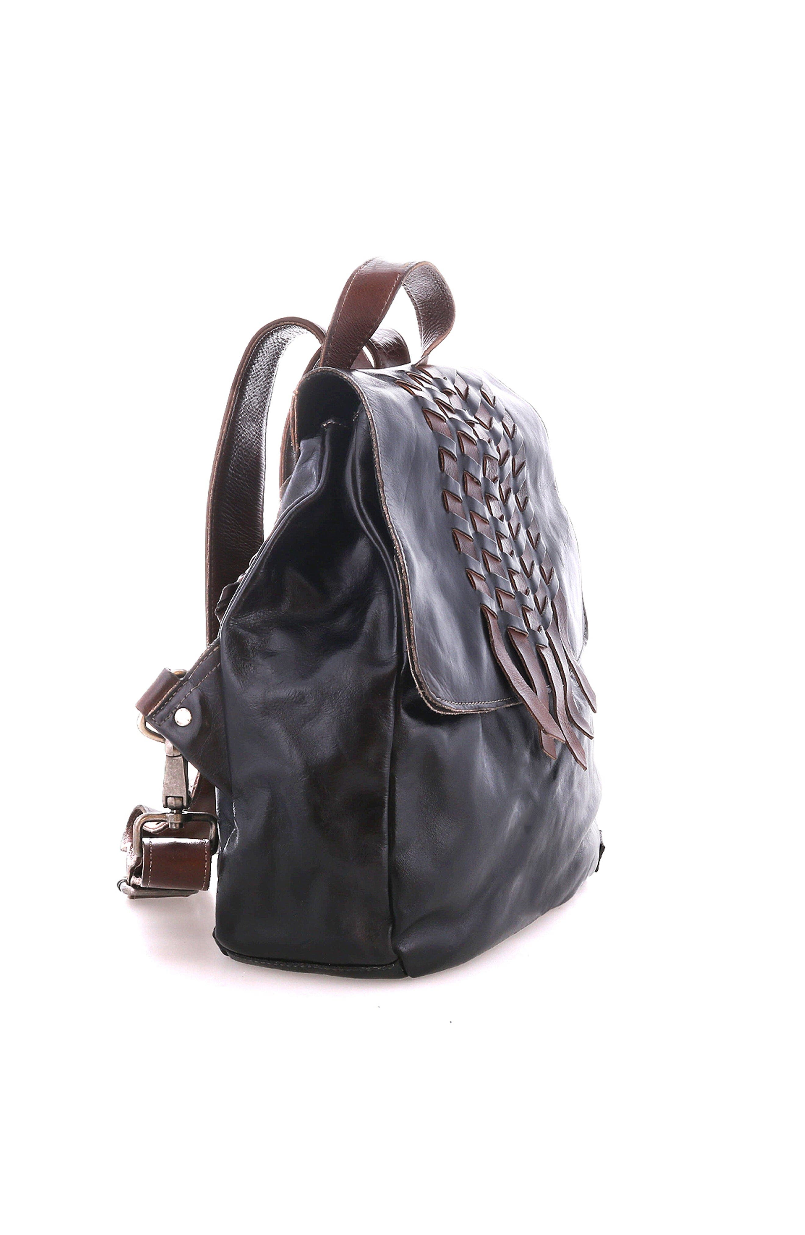 Bed Stu Teji Backpack, Alternate, color, Black Teak Rustic