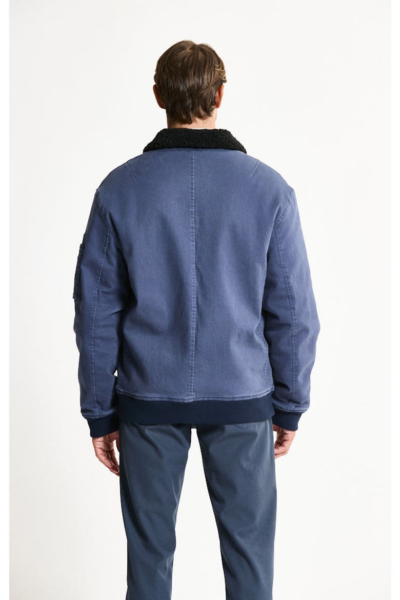 Soft Lined Bull Denim Bomber Jacket, Alternate, color, INDIGO