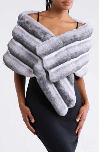 Faux Fur Cape