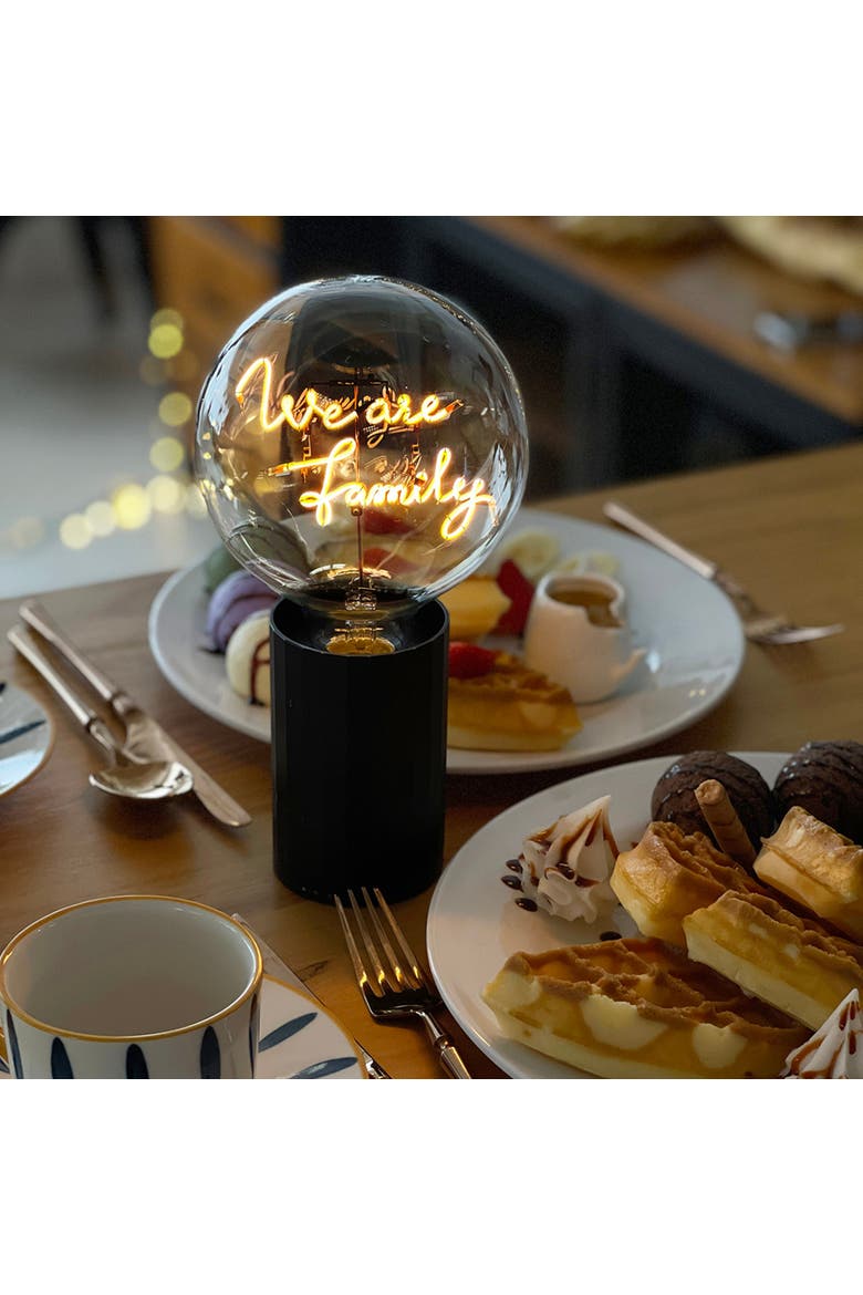 We Are Family Portable Table Lamp, Alternate, color, Yellow