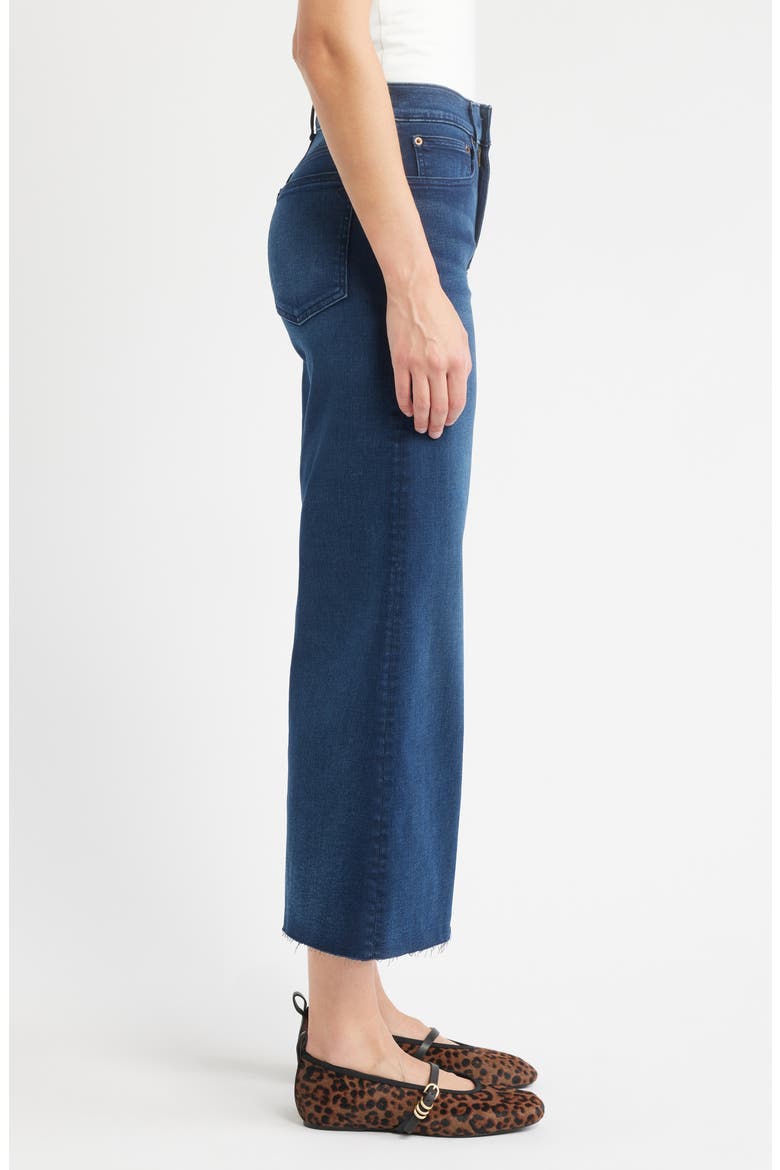 High Waist Ankle Flare Wide Leg Jeans, Alternate, color, KINGSTON WASH