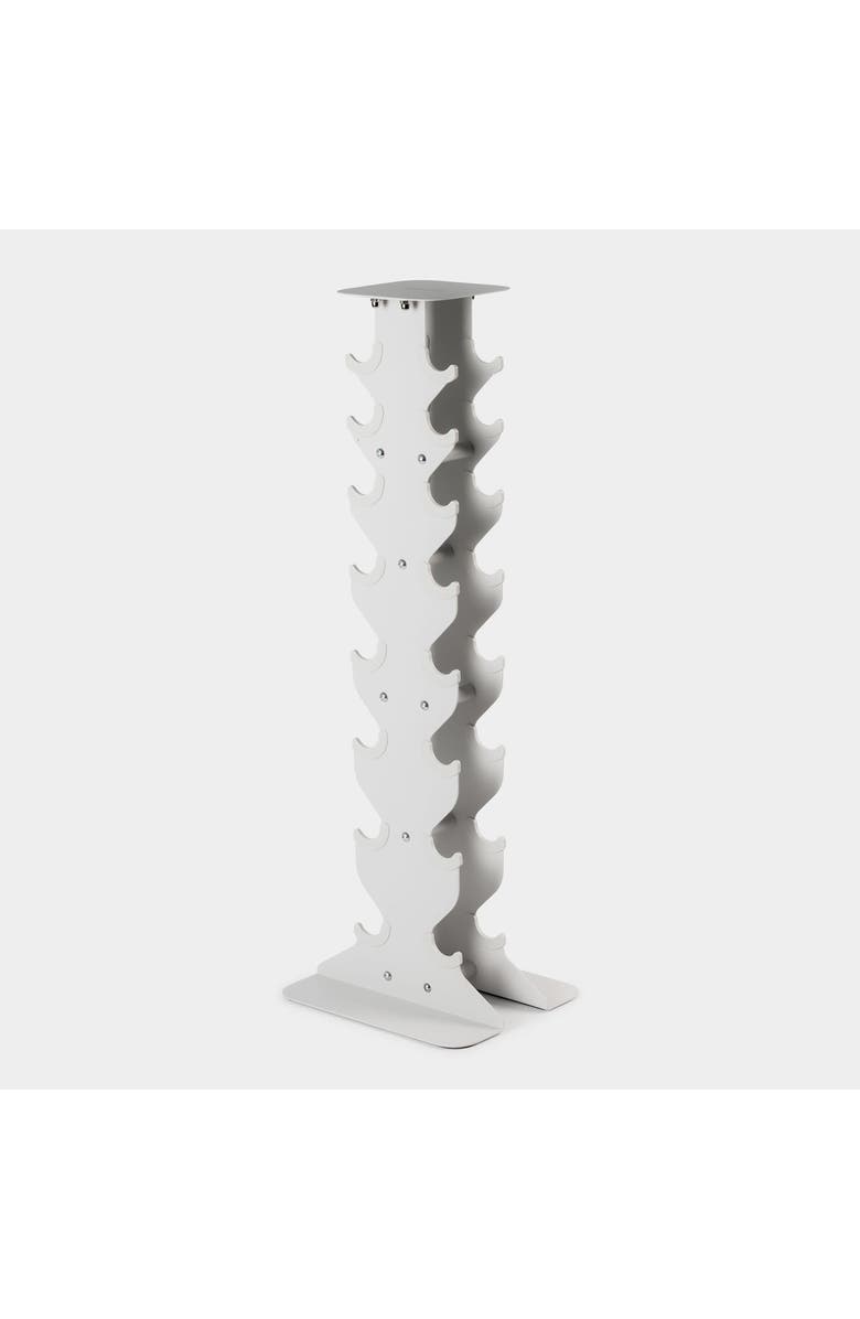 WeGym SafeGrip Dumbbells Full Set with Light Rack - 2 - 20 lbs, Alternate, color, Slate