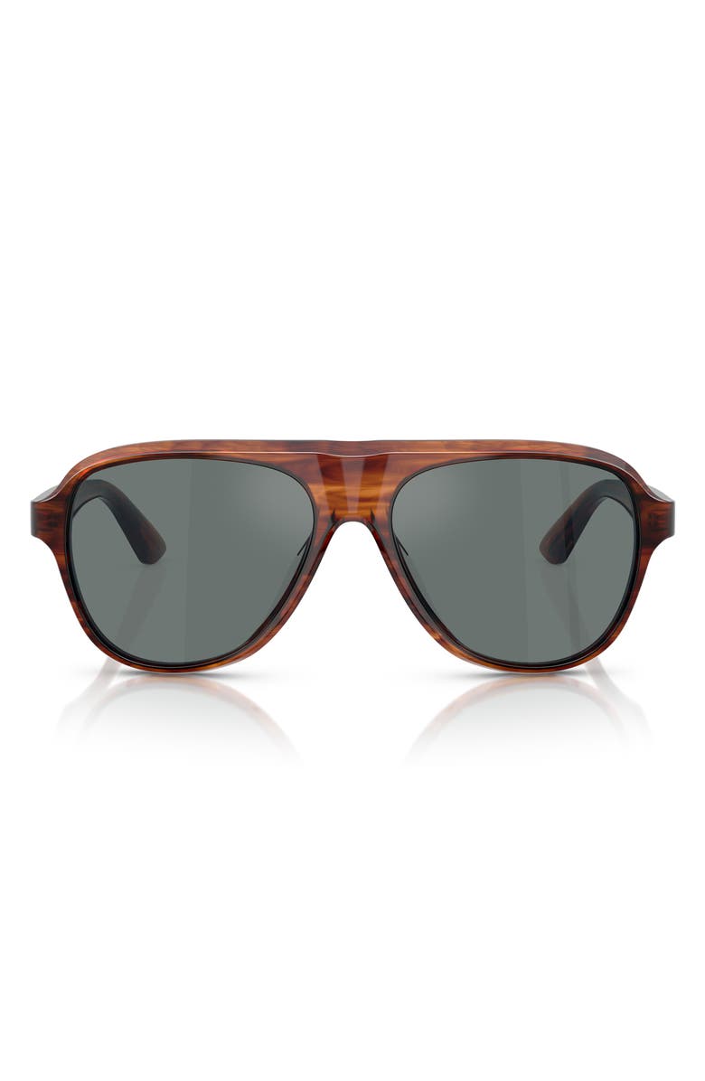 Oliver Peoples Paul Newman 57mm Pilot Sunglasses, Main, color,