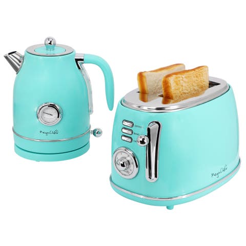 1.8 Quart Electric Tea Kettle and 2 Slice Toaster Combo