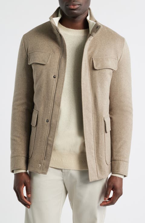 Water Resistant Wool & Cashmere Field Jacket