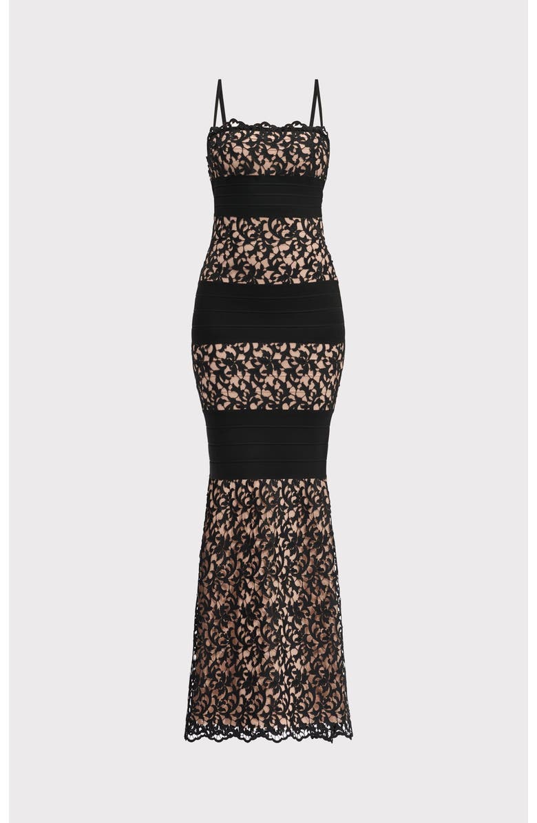 Herve Leger The Marielle Gown, Alternate, color, Black