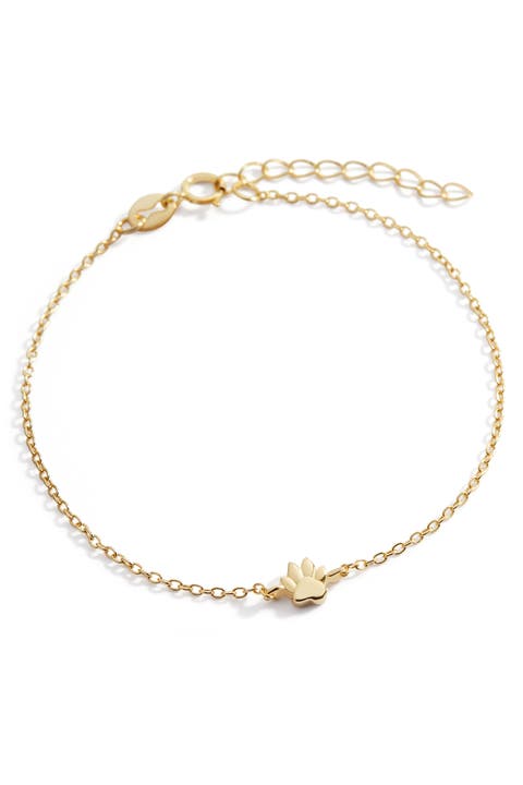 Tiny Pawprint Bracelet