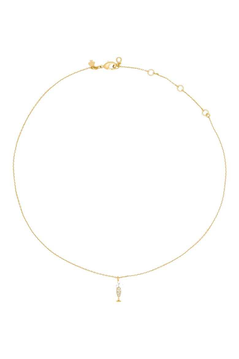 here's to you pendant necklace, Alternate, color, CREAM MULTI