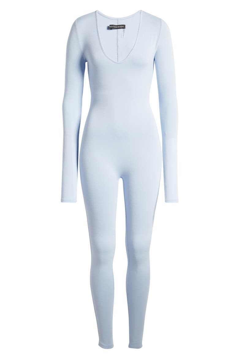 All Body Long Sleeve Catsuit, Alternate, color, PERIWINKLE