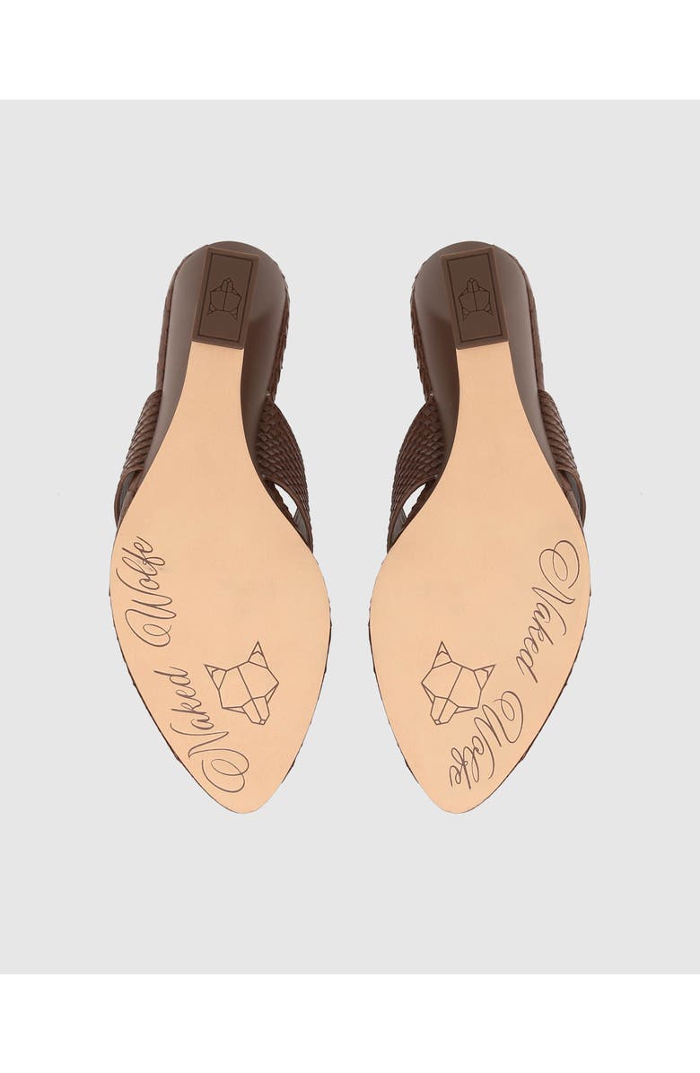 Naked Wolfe Stampede Heels, Alternate, color, Brown