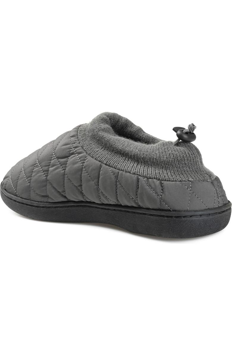 VANCE CO . Fargo Quilted Faux Fur Lined Slipper, Alternate, color, Grey