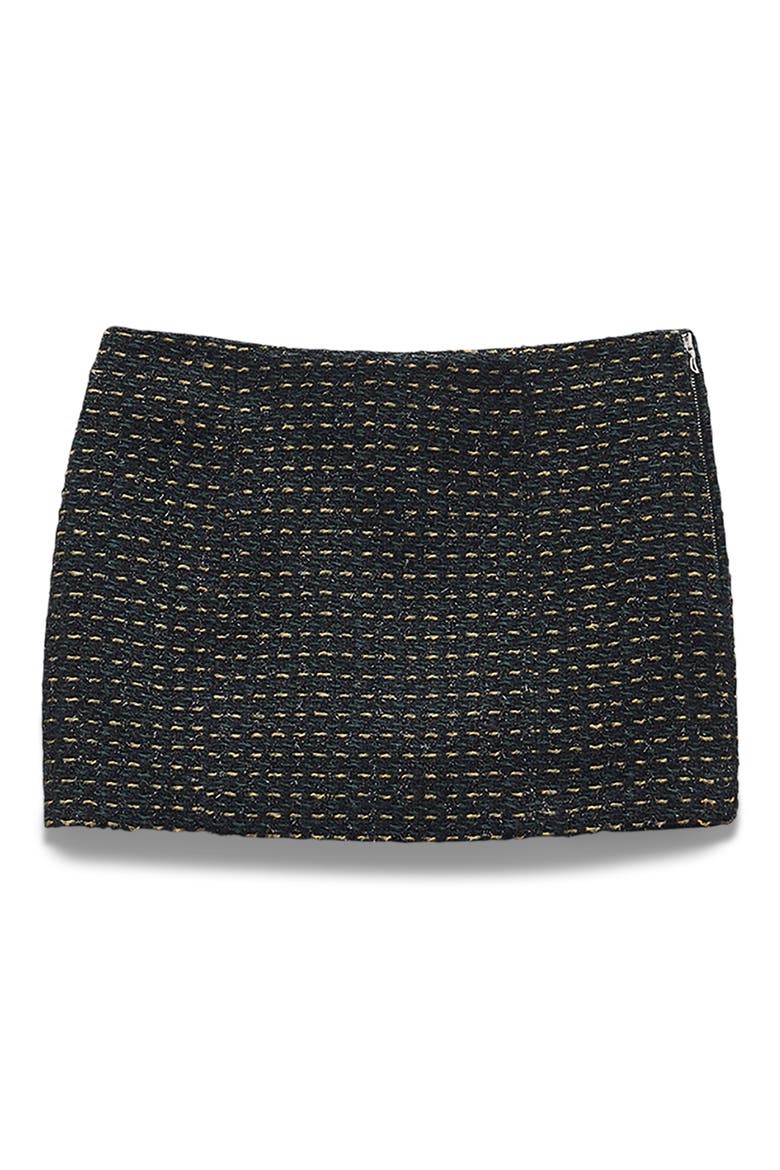 Christine Tweed Miniskirt, Alternate, color, BLACK MULTI