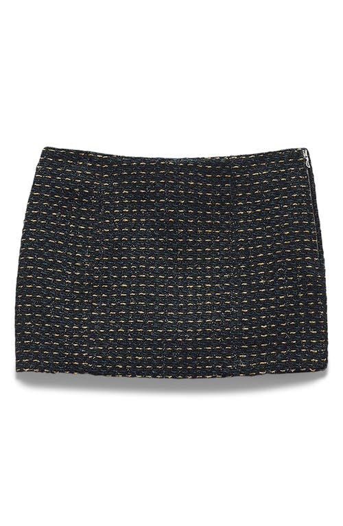 Rag & Bone Christine Tweed Miniskirt In Black