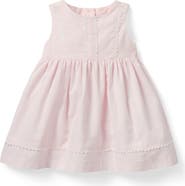 Janie and Jack Lace Trim Corduroy Dress