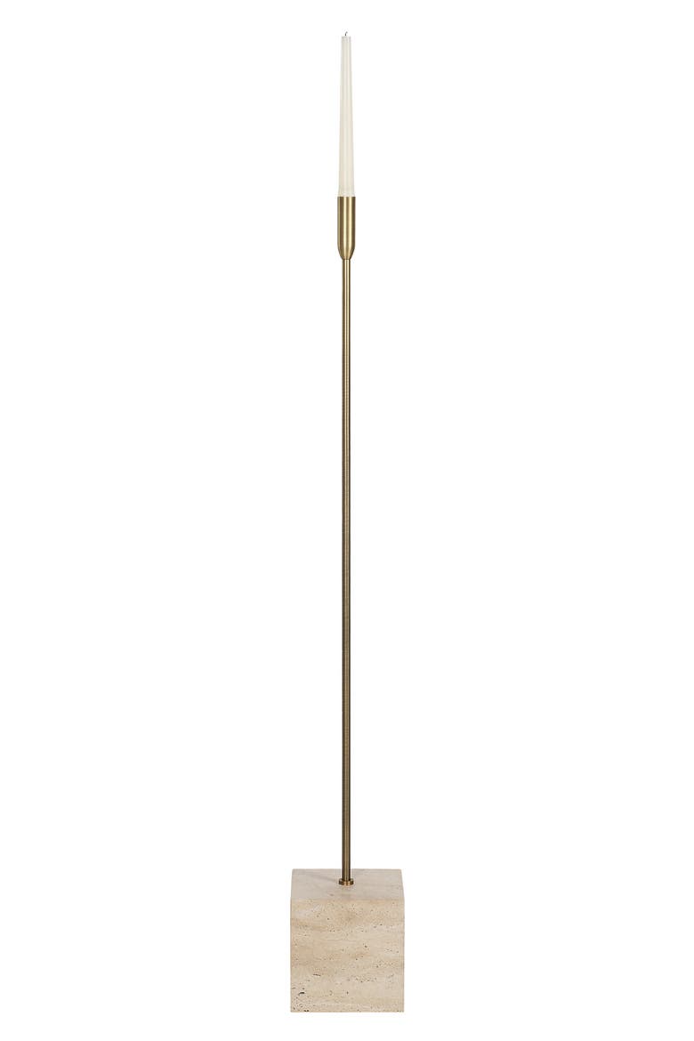 Chambers Floor Set of 2 Stone Candle Holder, Alternate, color, NO COLOR