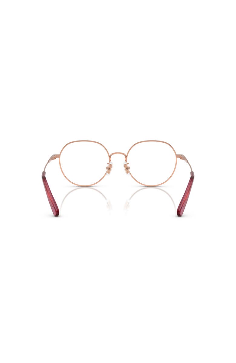 COACH 53mm Irregular optical glasses, Alternate, color, Gold