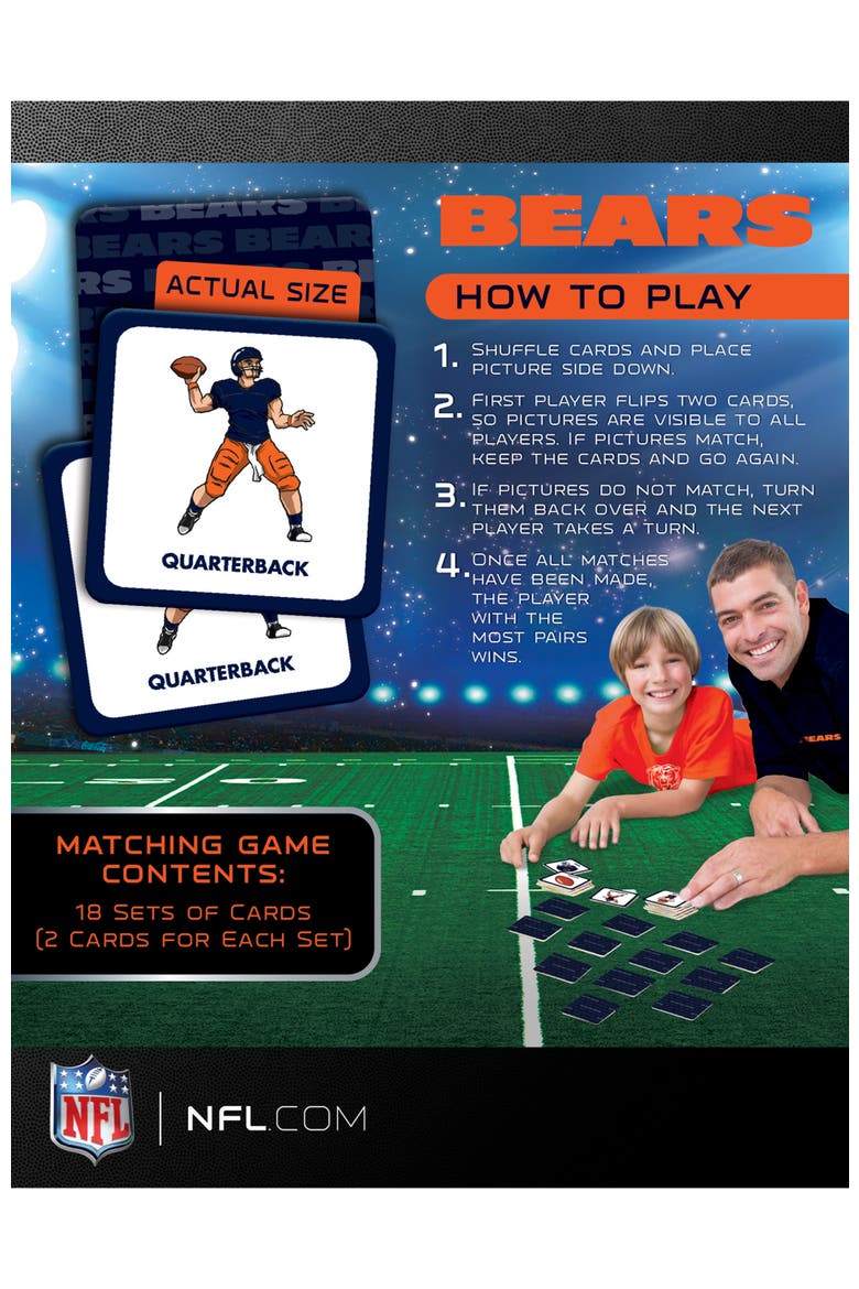 Chicago Bears Matching Game, Alternate, color, Multicolor
