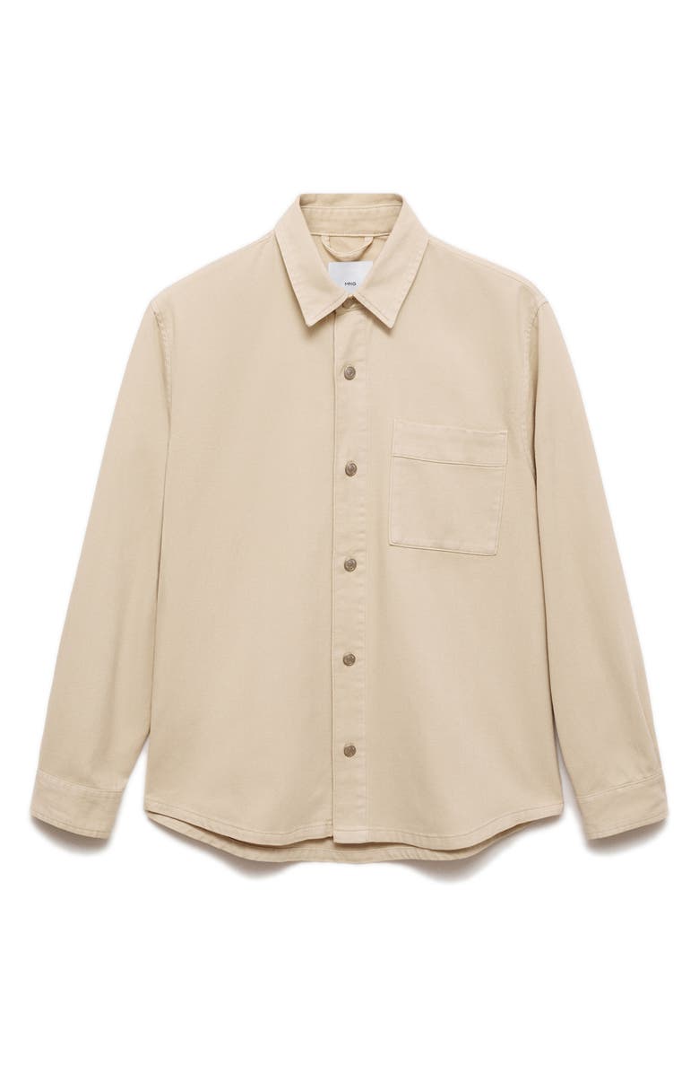 MANGO Slim Fit Denim Overshirt, Alternate, color, 