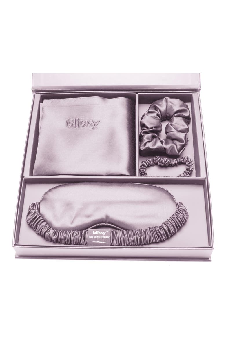 Dream 4-Piece Mulberry Silk Set, Alternate, color, LAVENDER