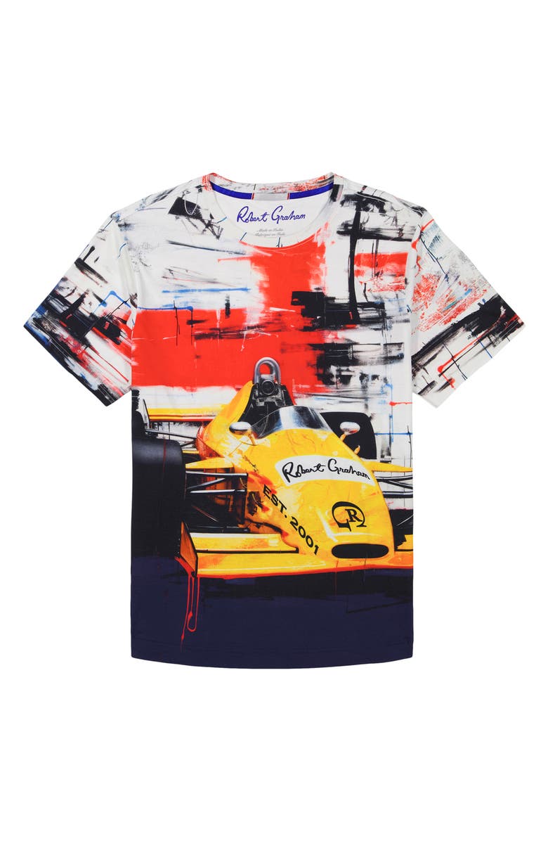 Robert Graham Fast Lane Cotton Graphic T-Shirt, Alternate, color, 