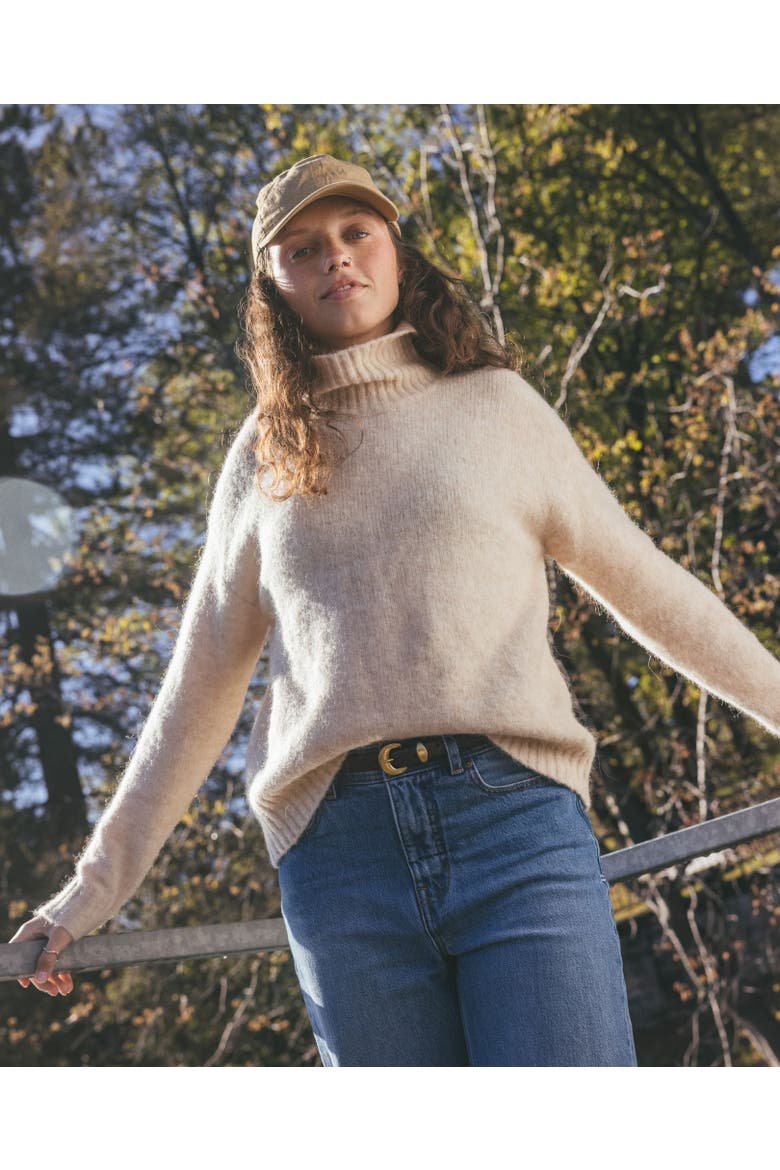 Toddy T-Neck Sweater, Alternate, color, Barley