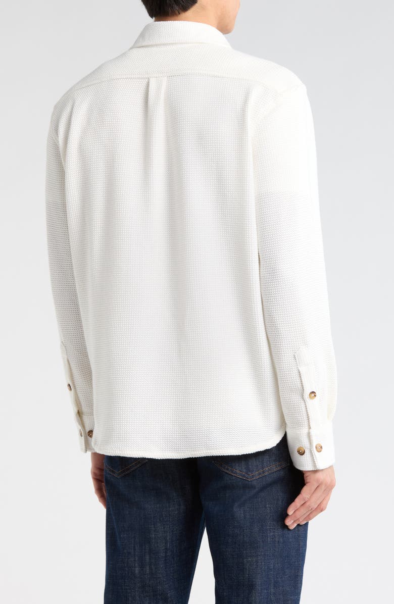CONSTRUCT Solid Textured Shirt Jacket, Alternate, color, White