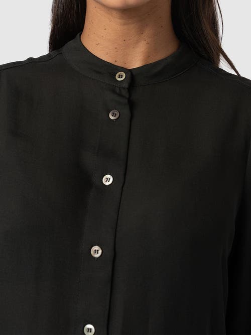 Saint + Sofia Paxton Pussybow Blouse In Black