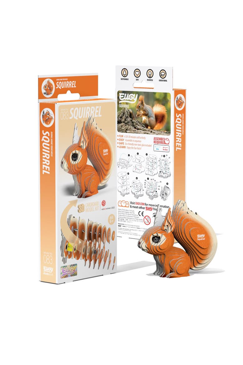 Squirrel 3D Puzzle, Main, color, No Color