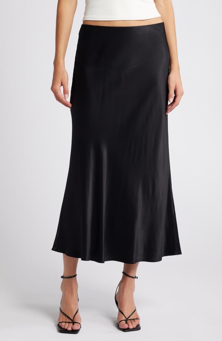 Rails Anya Satin Midi Skirt, Main, color,