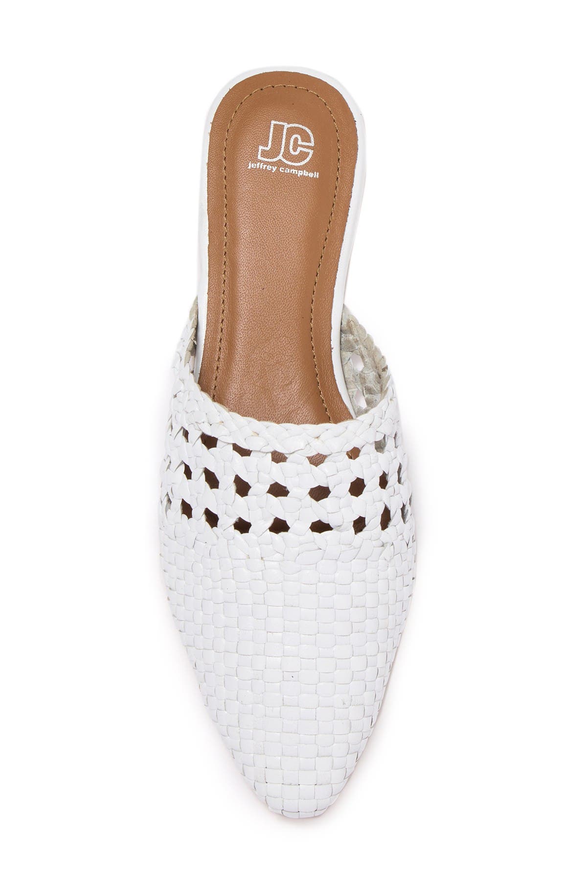 Jeffrey Campbell Woven Leather Flat Mule, Alternate, color, 