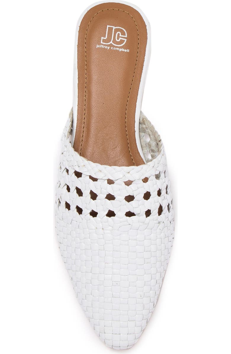Jeffrey Campbell Woven Leather Flat Mule, Alternate, color,