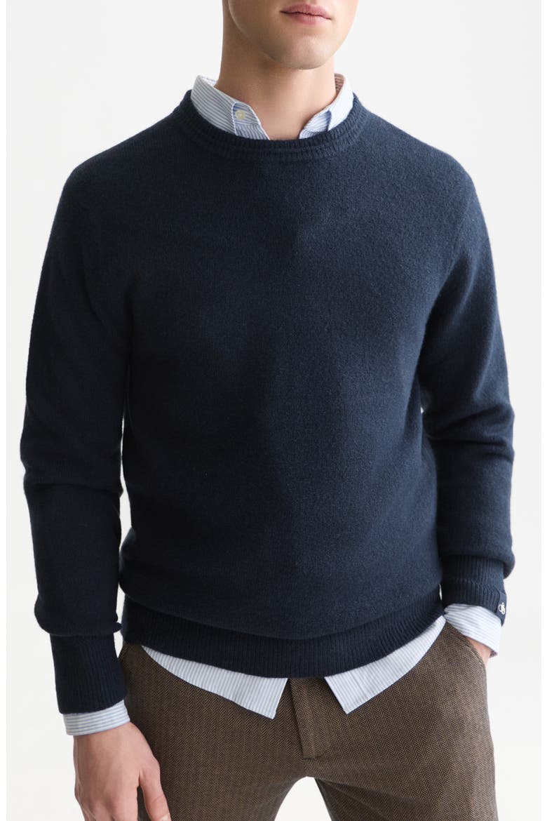 Soft Knit Crewneck Sweater, Main, color, SKY CAPTAIN