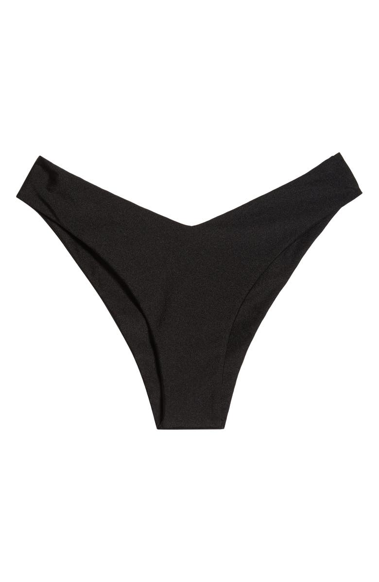 Kulani Kinis V-Cut Bikini Bottoms, Alternate, color, Twilight Black