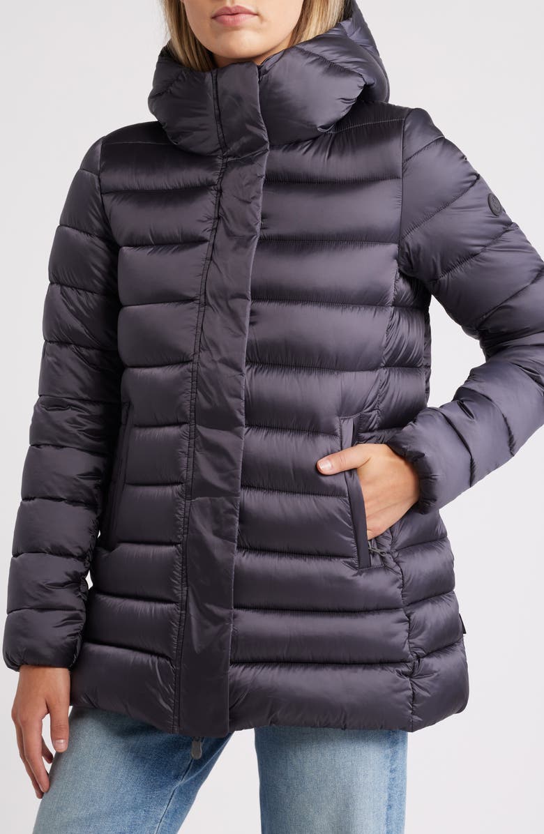 Save The Duck Drimia Water Repellent Hooded Puffer Jacket, Main, color, 