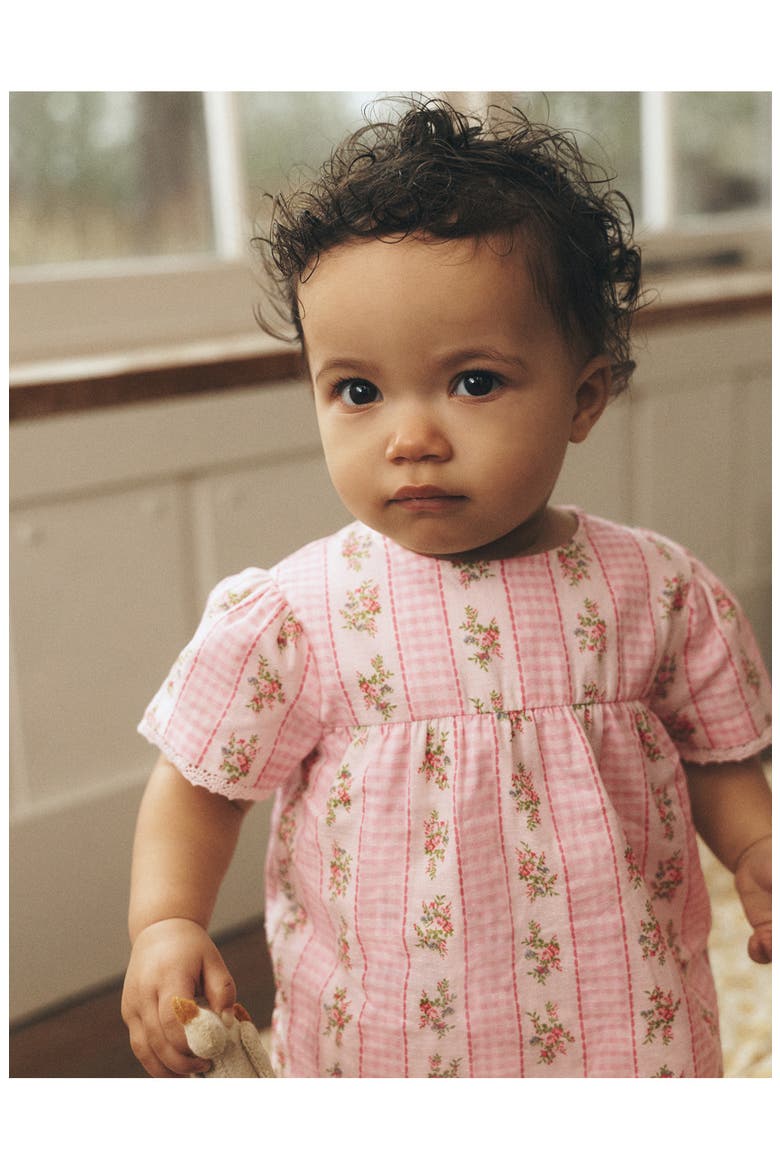Woven Bloomer Play Set, Alternate, color, PINK GINGHAM FLORAL